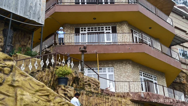Buildings on a Shimla hillside