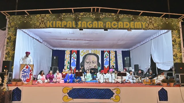 The Sufi Night stage and ensemble