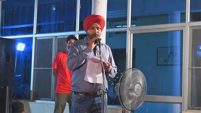 A speaker addressing the Teachers’ Day gathering